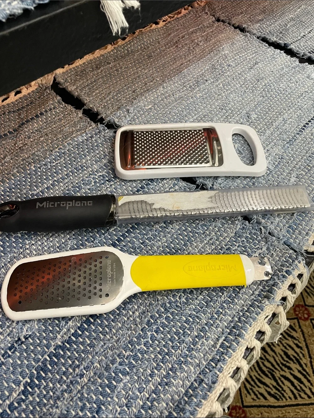 Microplane Handheld Grater Set with Yellow and Black Handles